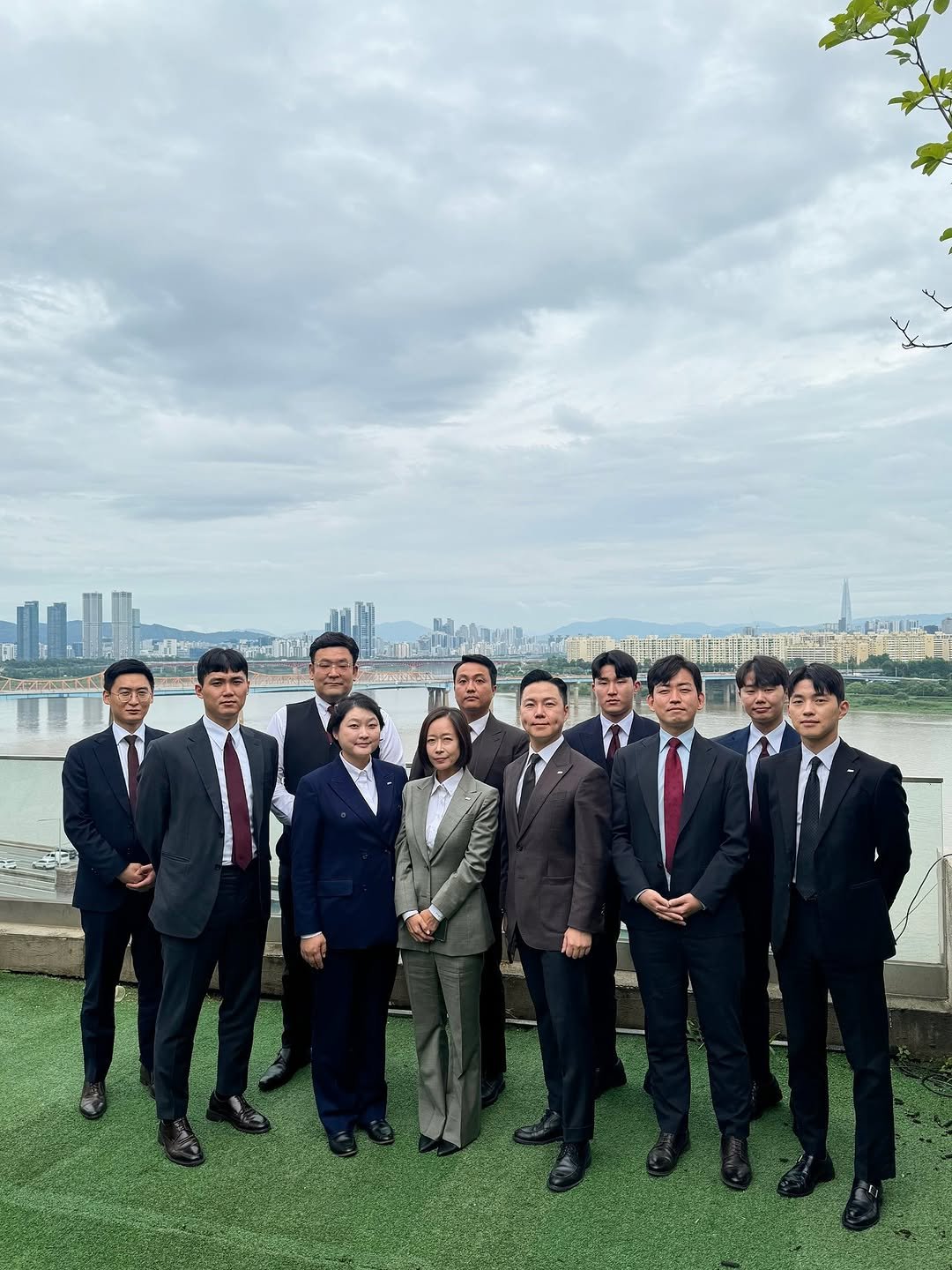 Photo shared by 박성형 on July 18, 2025 tagging @az_nobel. May be an image of 8 people, suit, dinner jacket and text.
