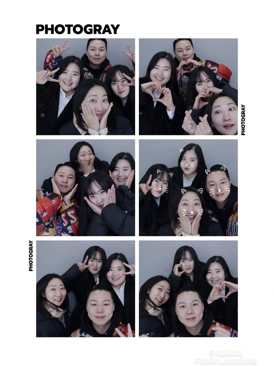 Photo shared by 박성형 on February 08, 2026 tagging @az_ssong, @nobel_eunchong, and @azjinmi. May be an image of one or more people and text that says 'PHOTOGRAY Kenenan フ 味 PHOTOGRAY @aziinmi @nobel ennchone'.