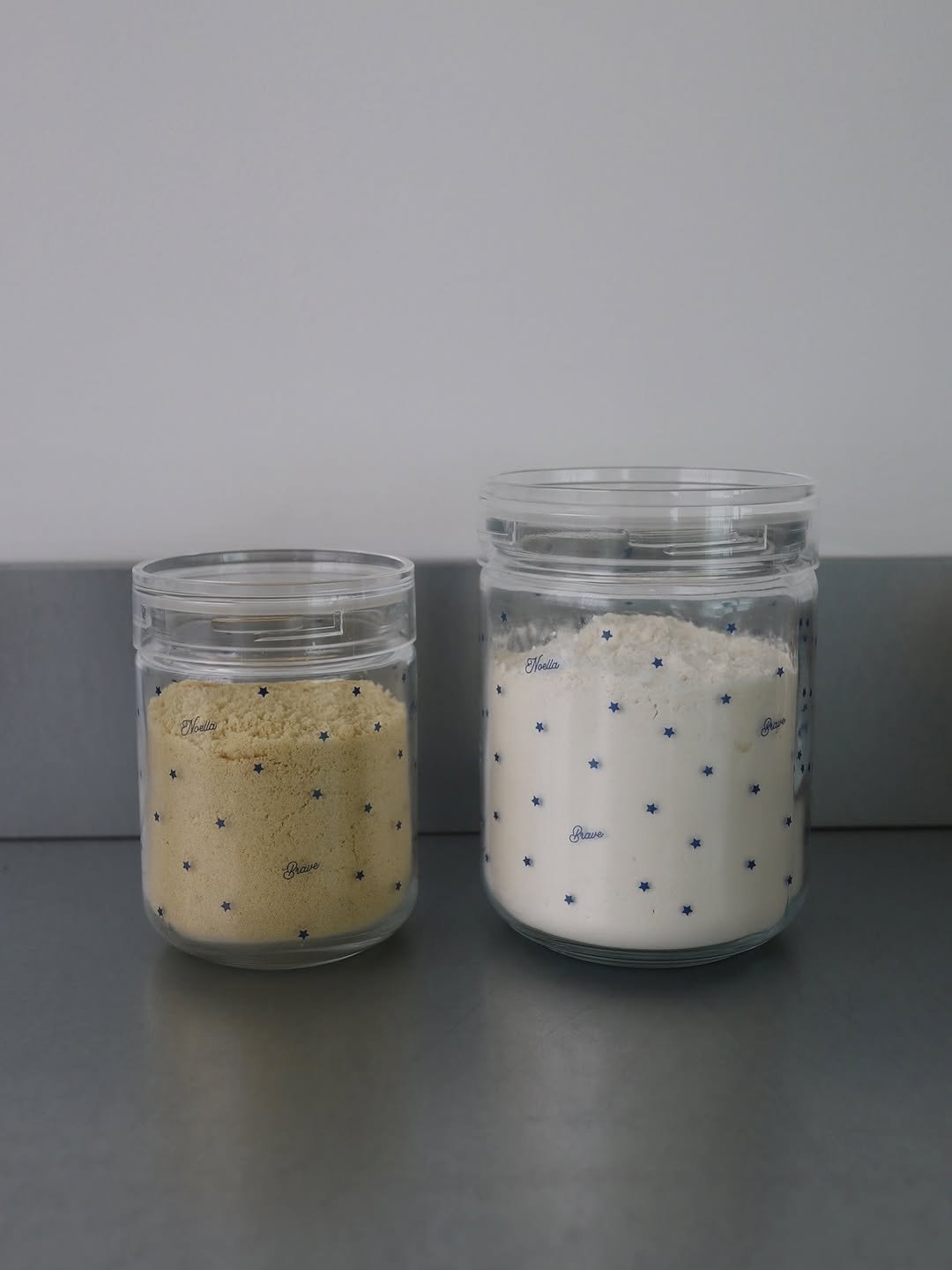 Photo by Noella is Brave on August 09, 2025. May be an image of salt shaker, jar, candle, canister, measuring cups and text.