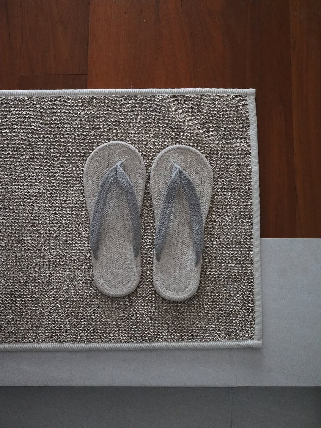 Photo by Noella is Brave on September 07, 2025. May be an image of welcome mat, sandals, bathmat, carpet and text.