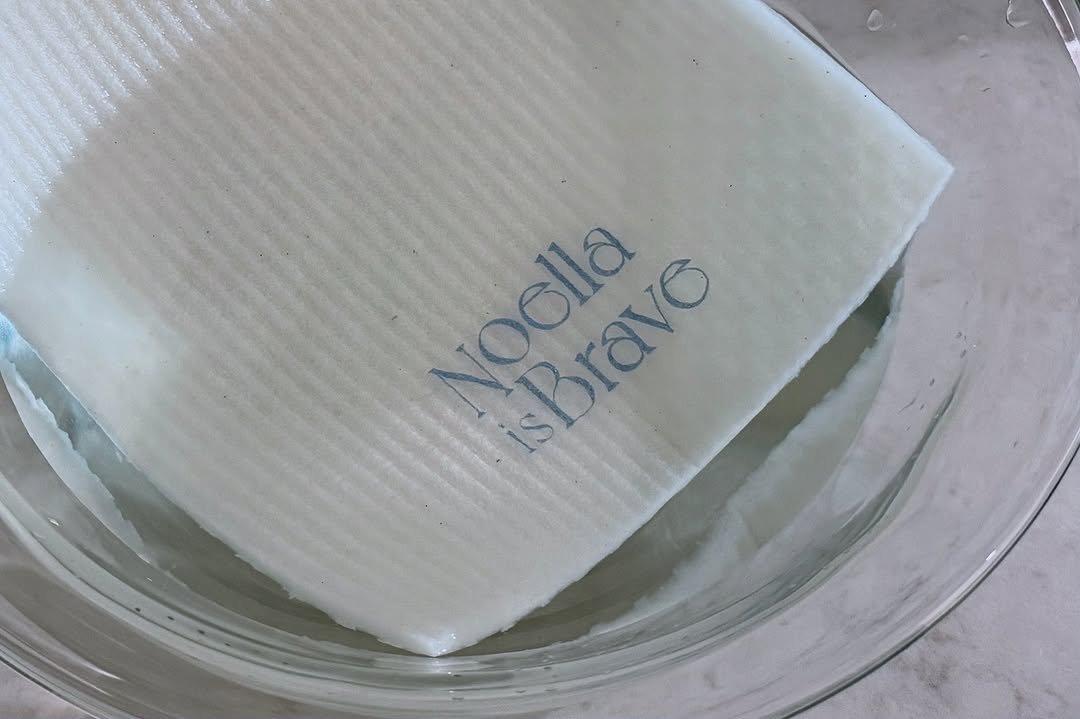 Photo by Noella is Brave on July 12, 2025. May be an image of soap, bar soap, napkin and text that says 'Noella Noelle Brave sBrave'.