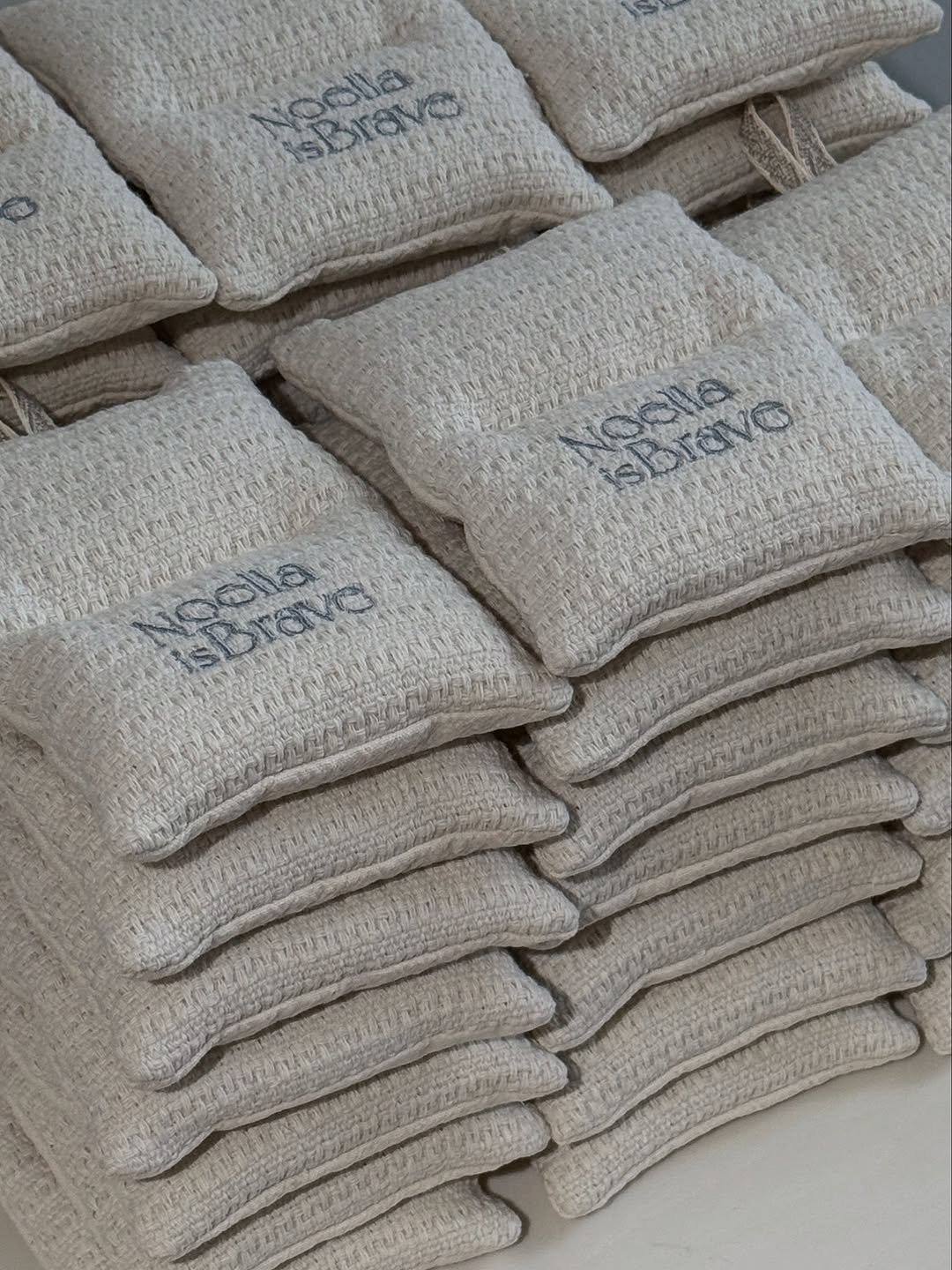 Photo shared by Noella is Brave on October 17, 2025 tagging @polaathome, and @polaathome_store. May be an image of welcome mat, bathmat, napkin, grocery bag and text.