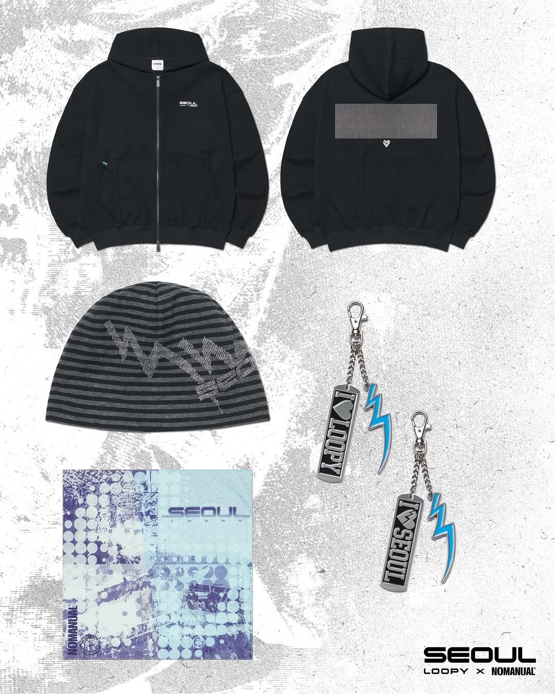 Photo shared by KREAM 크림 on November 30, 2025 tagging @thisloop, and @nomanual.designs. May be an image of parka, sweatshirt and text.