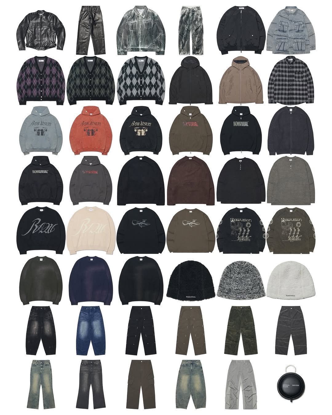 Photo by NOMANUAL® on August 17, 2025. May be an image of hat, knit, face mask, fleece, wool and text.