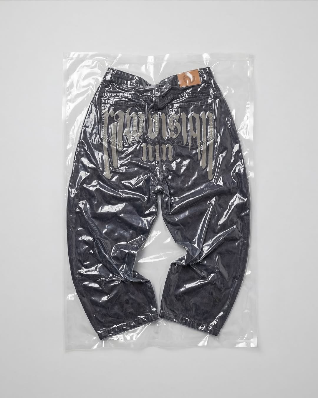 Photo by NOMANUAL® on January 15, 2026. May be an image of plastic bag, drawstring, sweatpants and text.