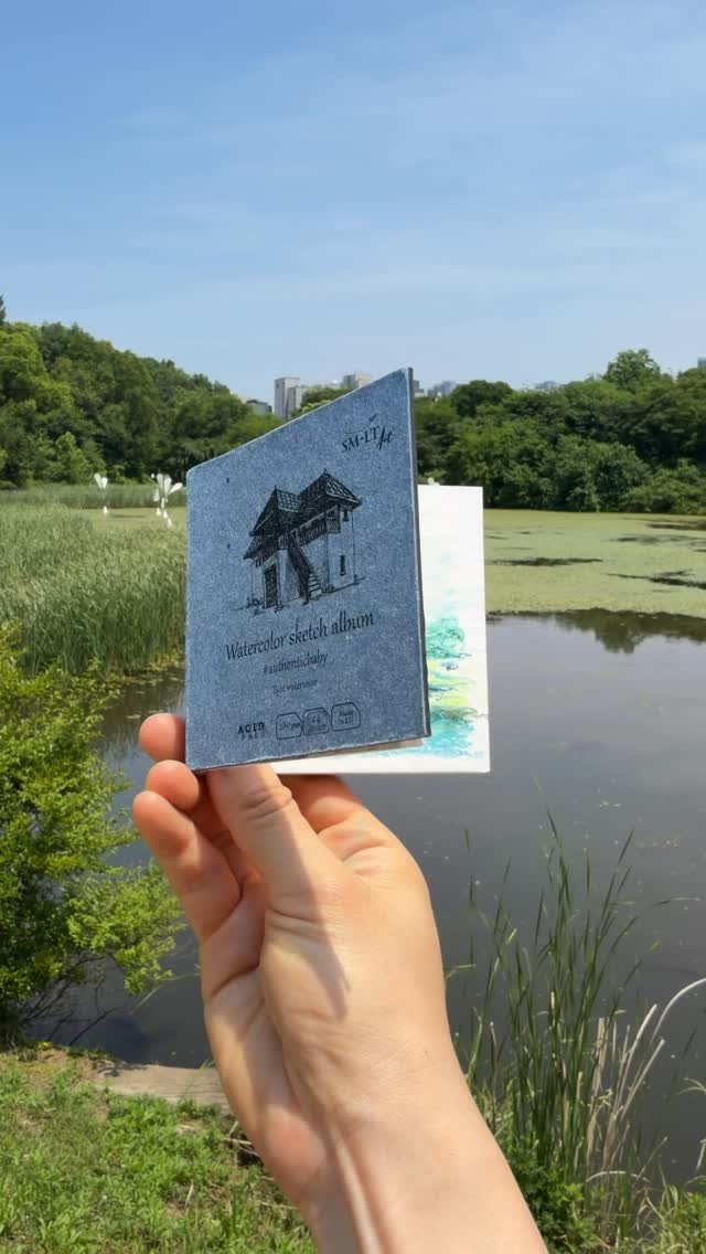 noopy_grim 게시물 이미지: 6월 1일 초여름이 시작하던날 야외스케치🖼️ 
까렌다쉬 네오컬러2 수채크레용이랑...
