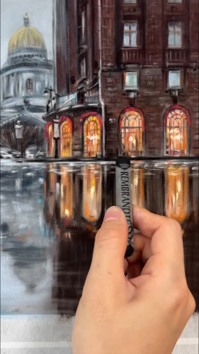 noopy_grim 게시물 이미지: 소프트파스텔은 항상 종이가 고민인데🤔 화방넷에 신상들어왔길래 구매해서 그려봤던...