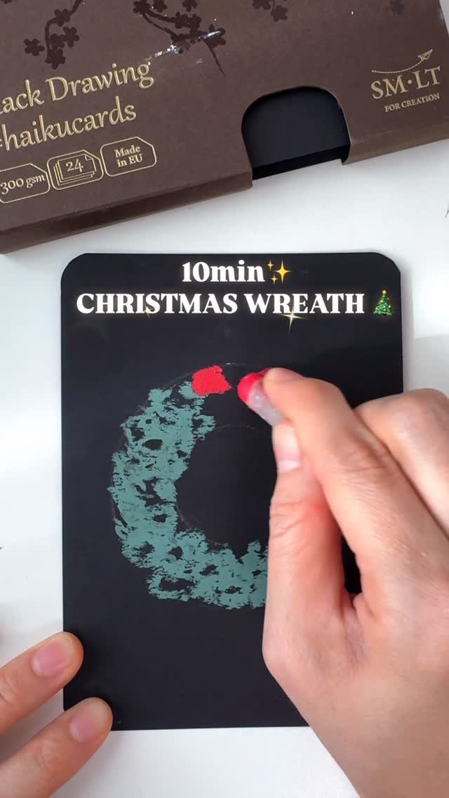 noopy_grim 게시물 이미지: #삼원아트스폰서십8기 #제품제공
SMLT 하이쿠카드 블랙에 그린 크리스마스 리스🎄...