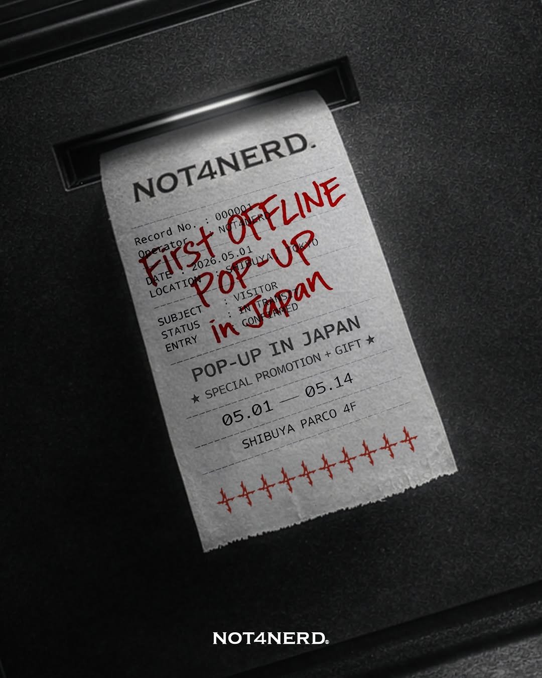 not4nerd 게시물 이미지: [NOT4NERD X SHIBUYA PARCO]
1st JAPAN POP-UP....