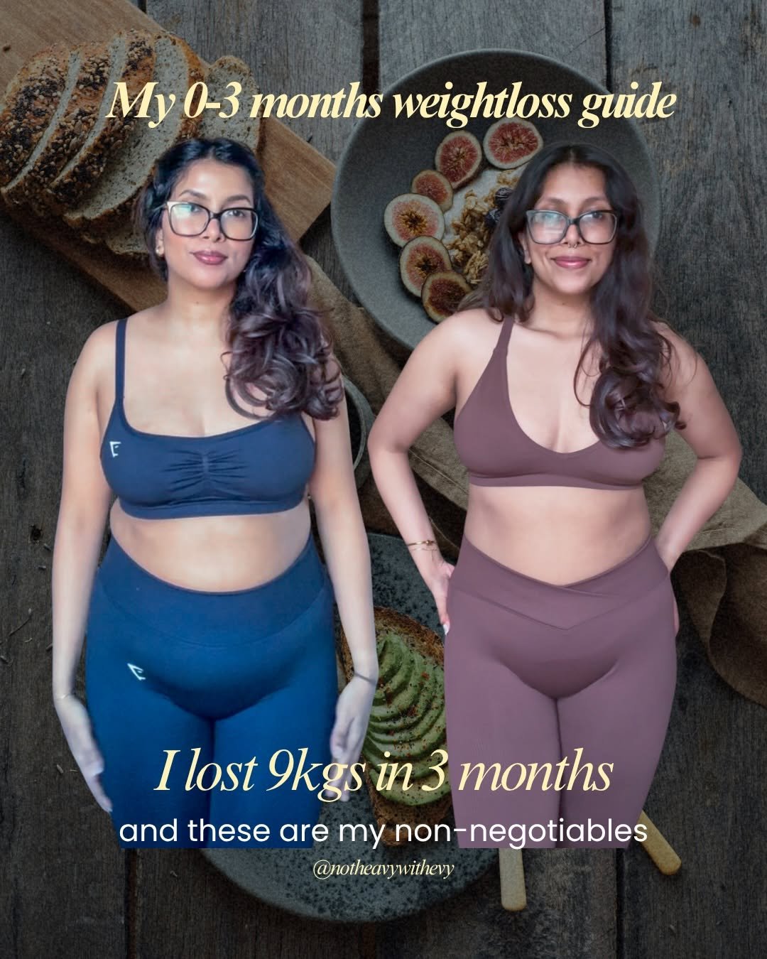 notheavywithevy 게시물 이미지: 9kgs down in 3 months and honestly…
these are...