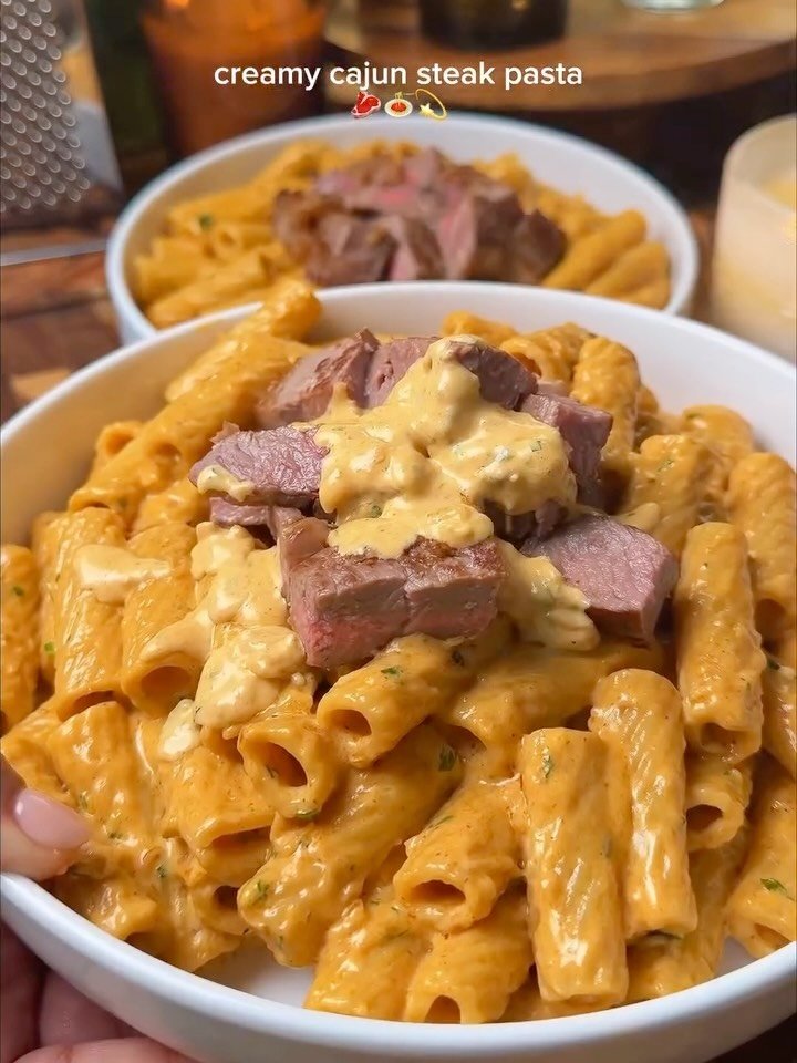 nourishing 게시물 이미지: Creamy Cajun Steak Pasta 🥩🍝✨
(via:...