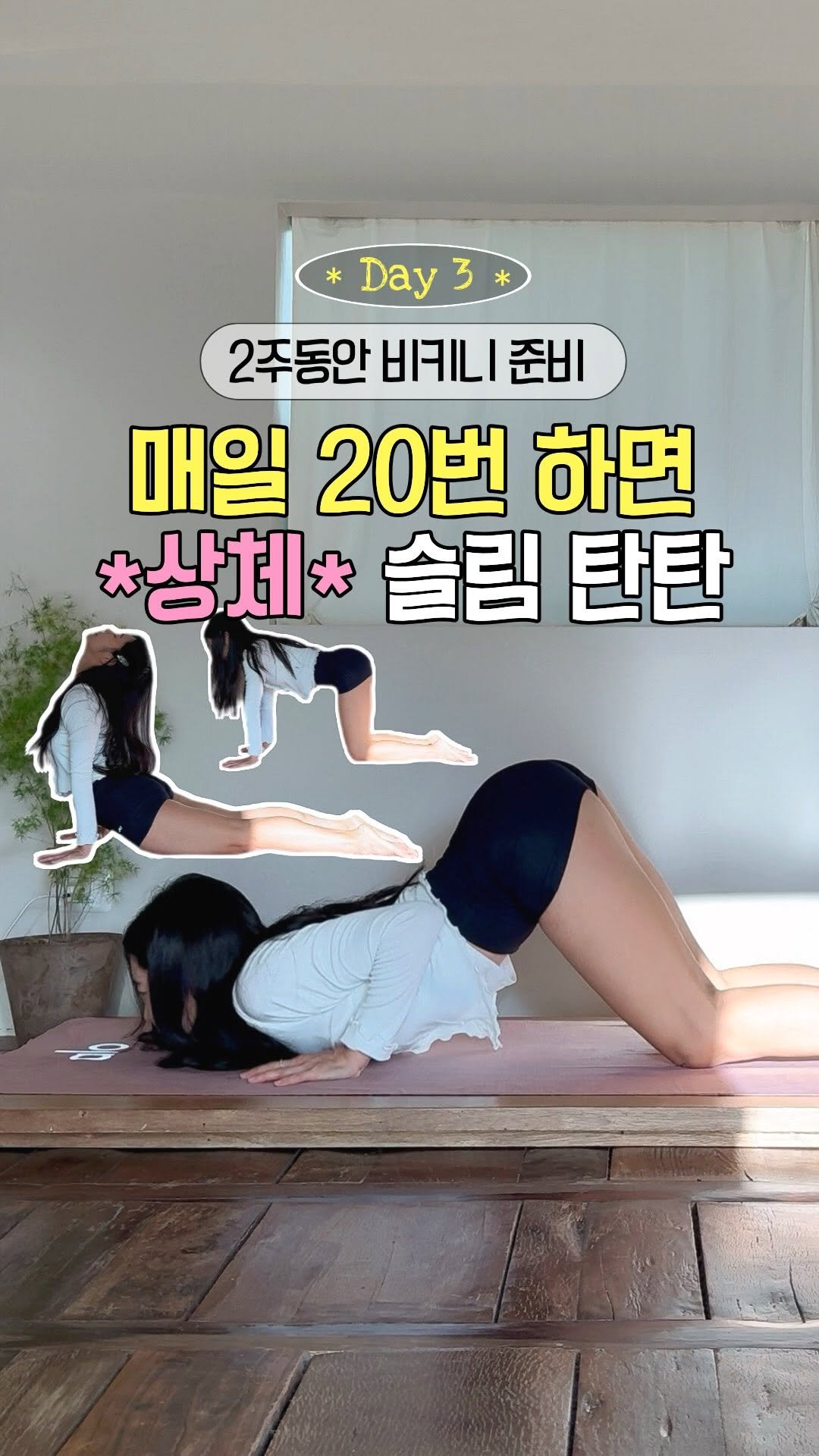 now.hannah 게시물 이미지: 🩷Day 3🩷 2주동안 비키니준비👙상체 군살빼기

공유 💌 다가오는 여름, 같이...