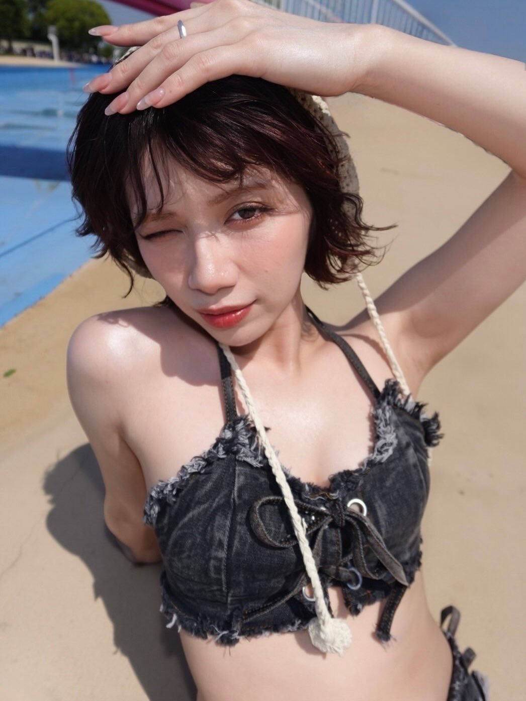nozomi_ishihara.official 게시물 이미지: キンマー3部！！
あつかったねー❤️‍🔥
#石原希望
#近代麻雀水着祭2026