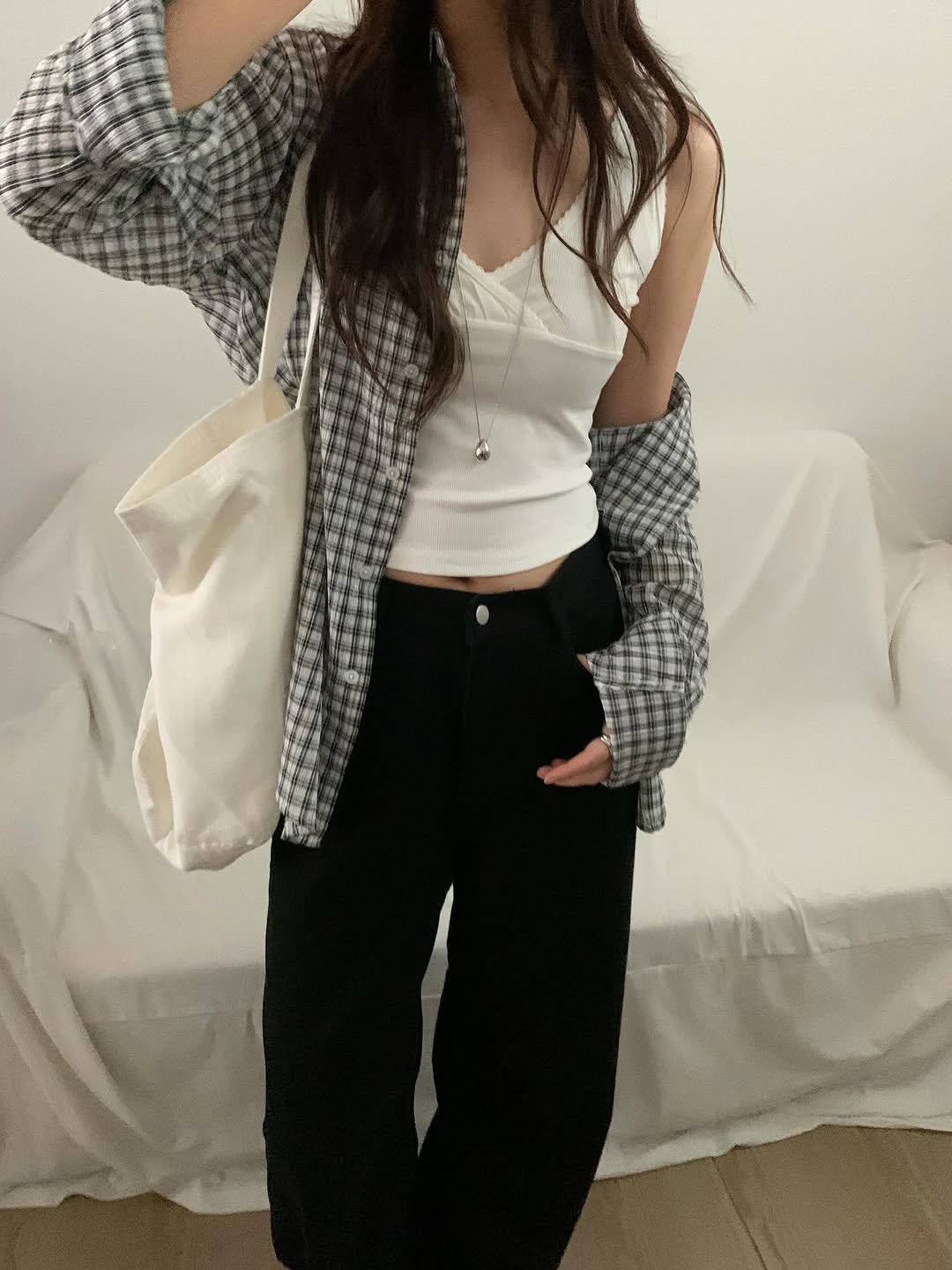 Photo by 오베럴 | obetter on April 20, 2026. May be an image of blazer, top and text.