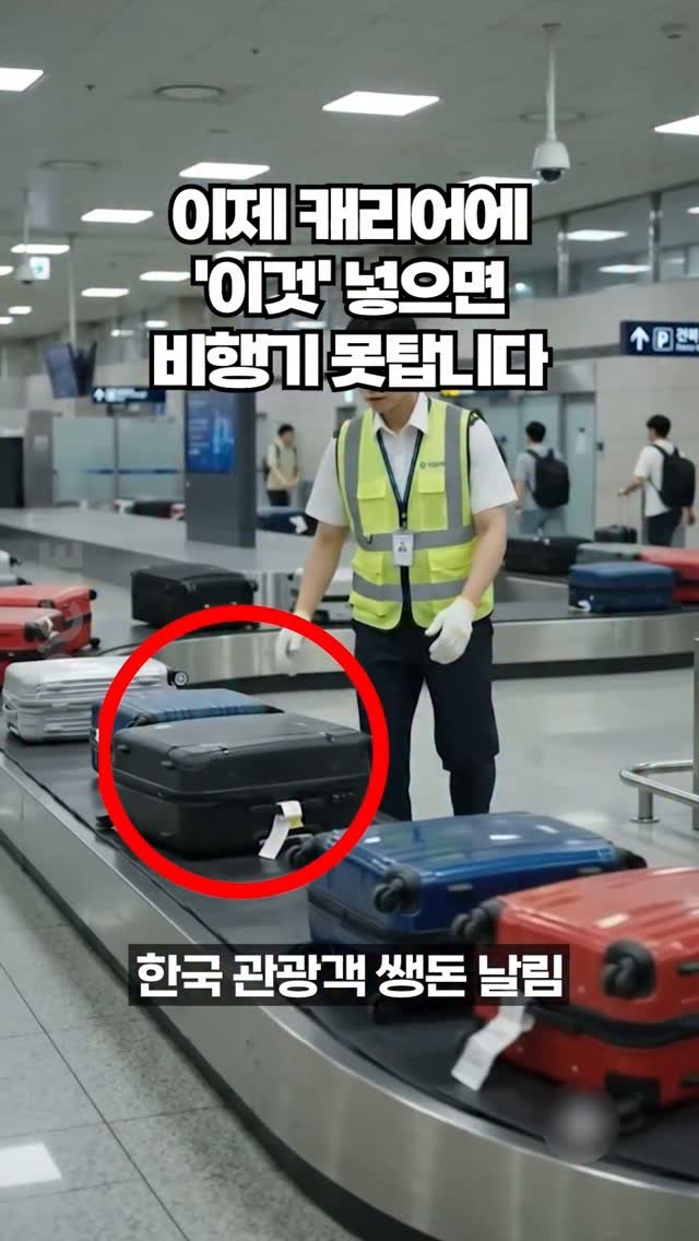 ocle_lab 게시물 이미지: 캐리어에 이것 절대 넣지 마세요!⚠️

앞으로 캐리어에 이것 넣으면 절대...