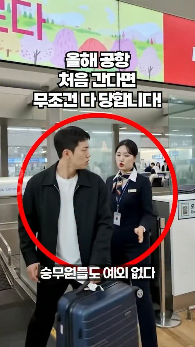 ocle_lab 게시물 이미지: 올해 비행기 탈 계획 있으신 분들, 진짜 이 영상 주목 필수 🙄 

오랜만에 공항...