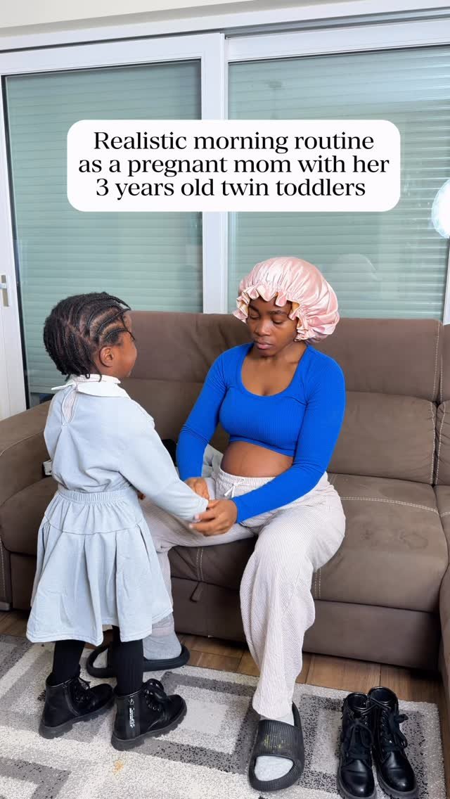 official_kktwins 게시물 이미지: Realistic morning routine as a pregnant mom...