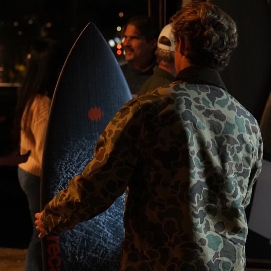 Photo shared by Forecast Surf on November 14, 2025 tagging @haggostacos, and @smile.spirits. May be an image of skateboard, surfboard, wetsuit and text.