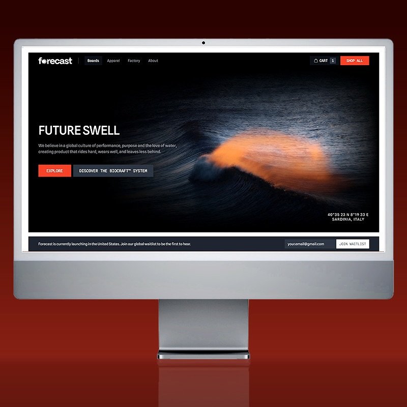 Photo by Forecast Surf on November 17, 2025. May be an image of screen, tablet, water and text.