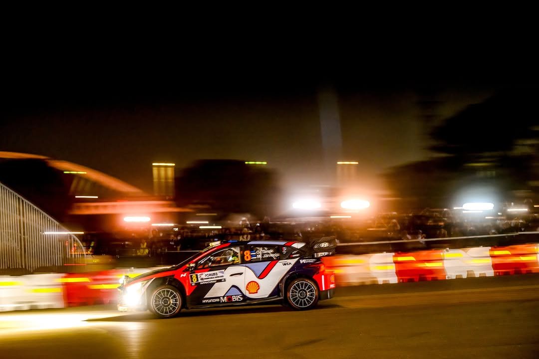 Photo by World Rally Championship on November 11, 2025. May be an image of racing vehicles, race car and text.