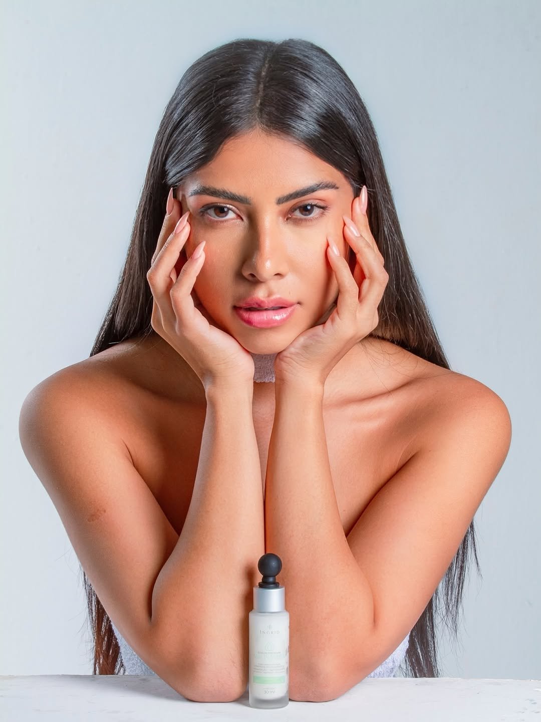 Photo shared by Ingrid Ohara on October 02, 2025 tagging @ingridoharabeauty. May be an image of one or more people, makeup, hand cream and text.
