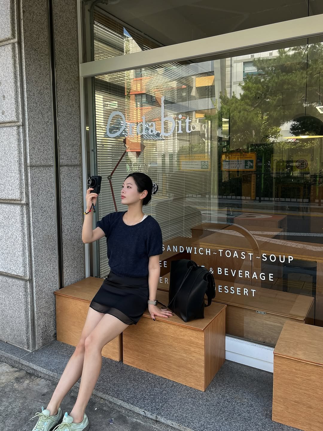 Photo shared by 하늘 민 고울 선 on October 02, 2025 tagging @mood_addition_official, and @zema.korea. May be an image of 1 person, cornflower and text that says '= የንር OabitE = ER E SANDWICH SANDWICH-TOAST-SOUP ANDWICH-TOAST- WICH-TOAST-SOUP &BEVERAGE BEVERAG ESSERT'.