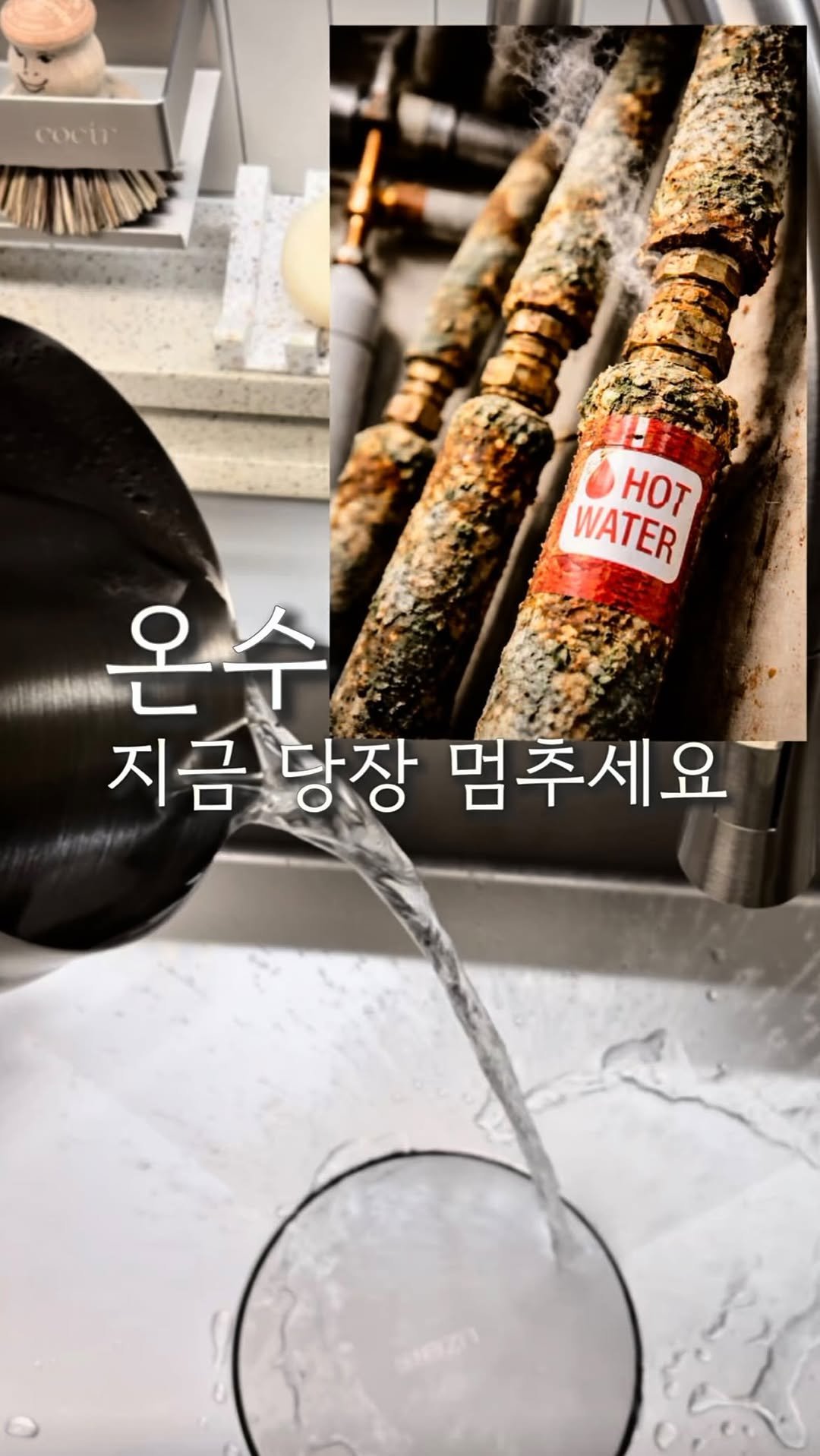 ohoo_house 게시물 이미지: 알고 계셨어요?

수돗물 온수는 식수가 아니라는 것을
수도는 정화되어 오는 물로만...