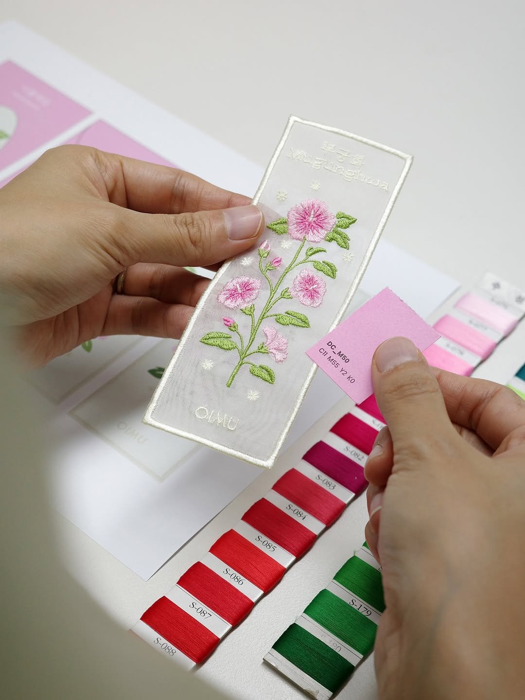 Photo shared by 오이뮤 / OIMU® on July 29, 2025 tagging @oimu_, and @oimu_shop. May be an image of lace, book, ruler, stitching and text.