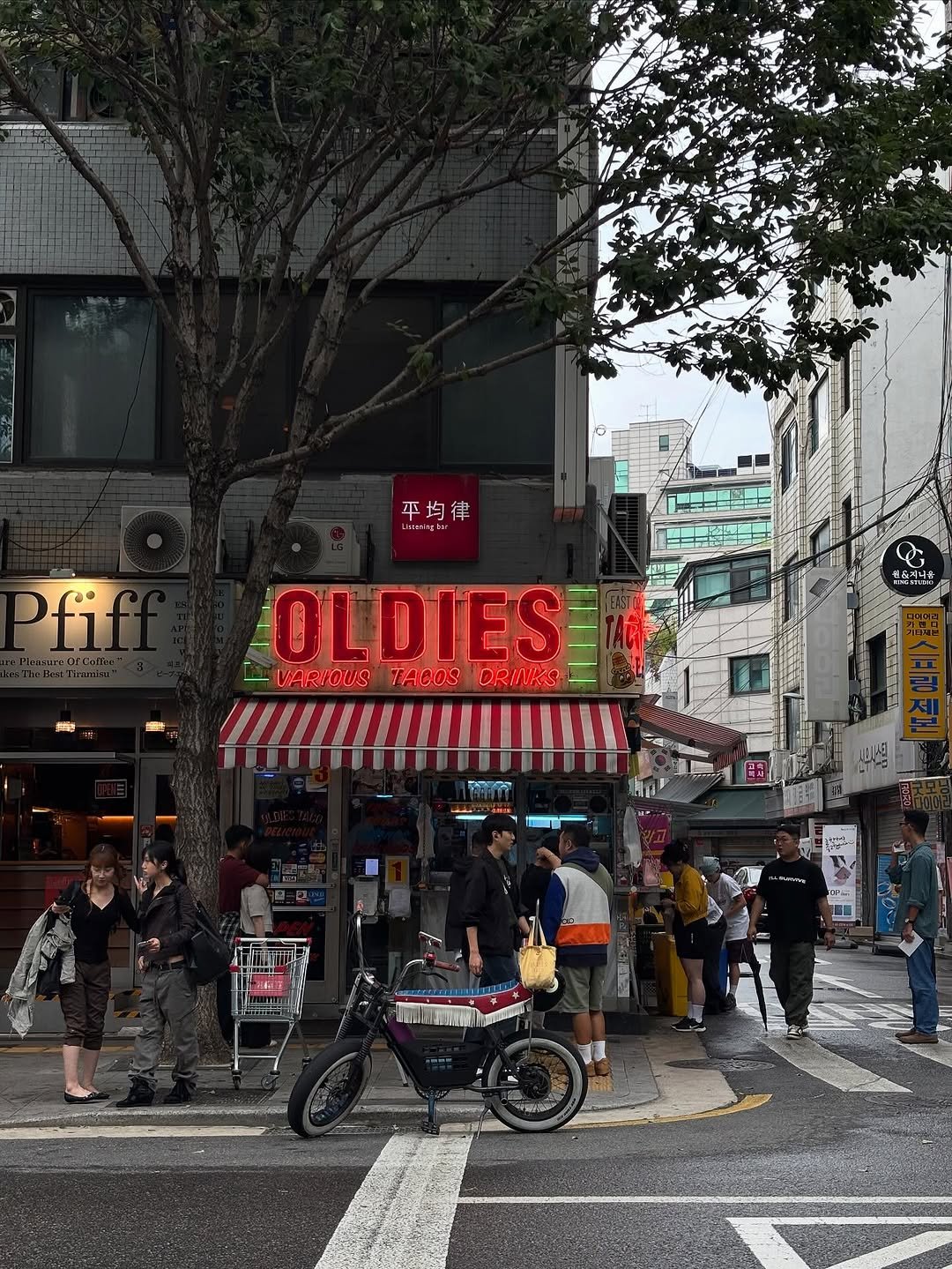 Photo shared by аsy on October 21, 2025 tagging @oldiestaco. May be an image of signboard, street and text.