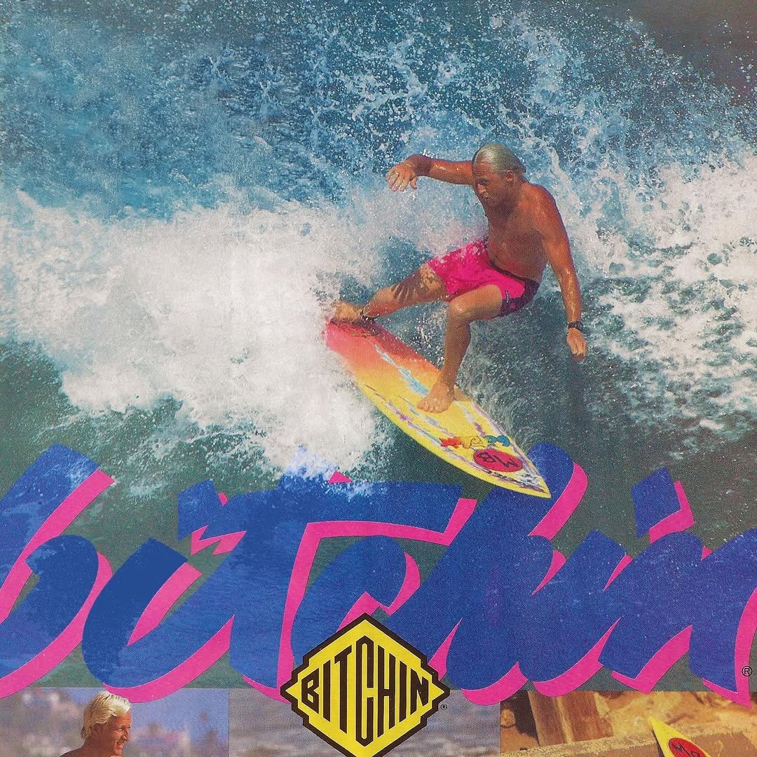 Photo by Aloha in Oceanside, California. May be an image of surfboard, poster, magazine, water and text.