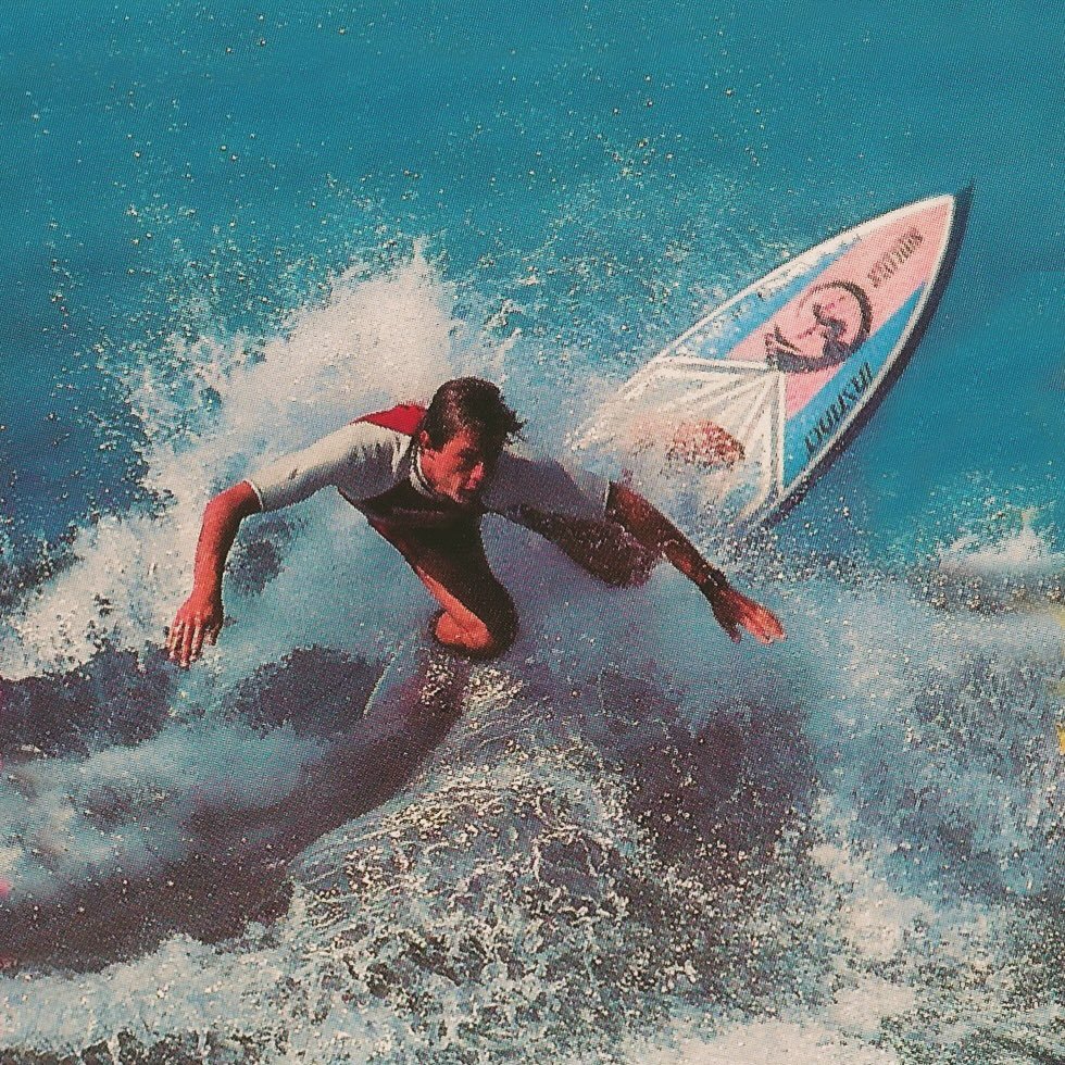 Photo by Aloha in Huntington Beach Pier. May be an image of surfboard, wetsuit, water and text.