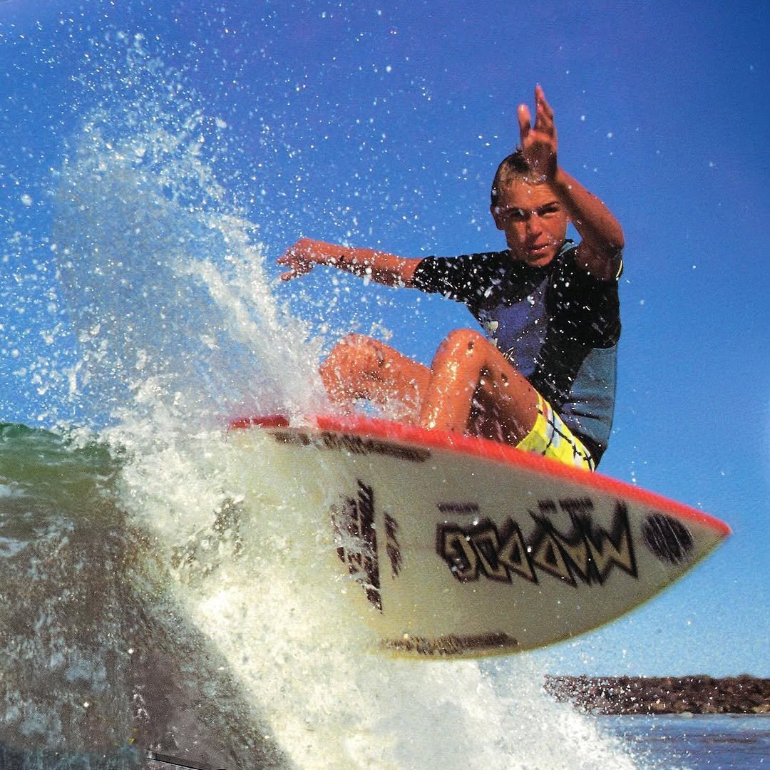 Photo by Aloha in Mullumbimby Ex-Services Club. May be an image of surfboard, wetsuit, water and text.