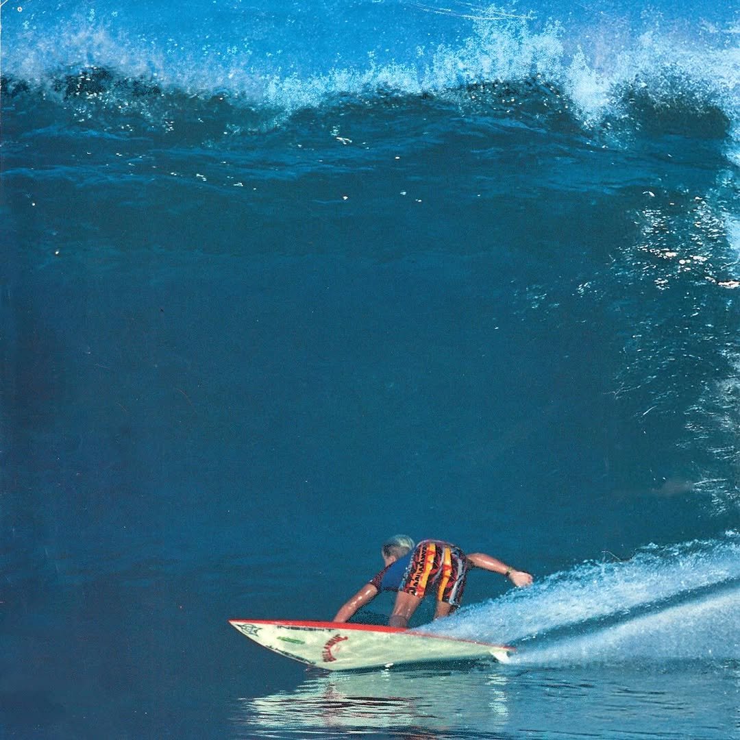 Photo by Aloha in Pipeline/Backdoor. May be an image of surfboard, wetsuit, water, ocean and text.