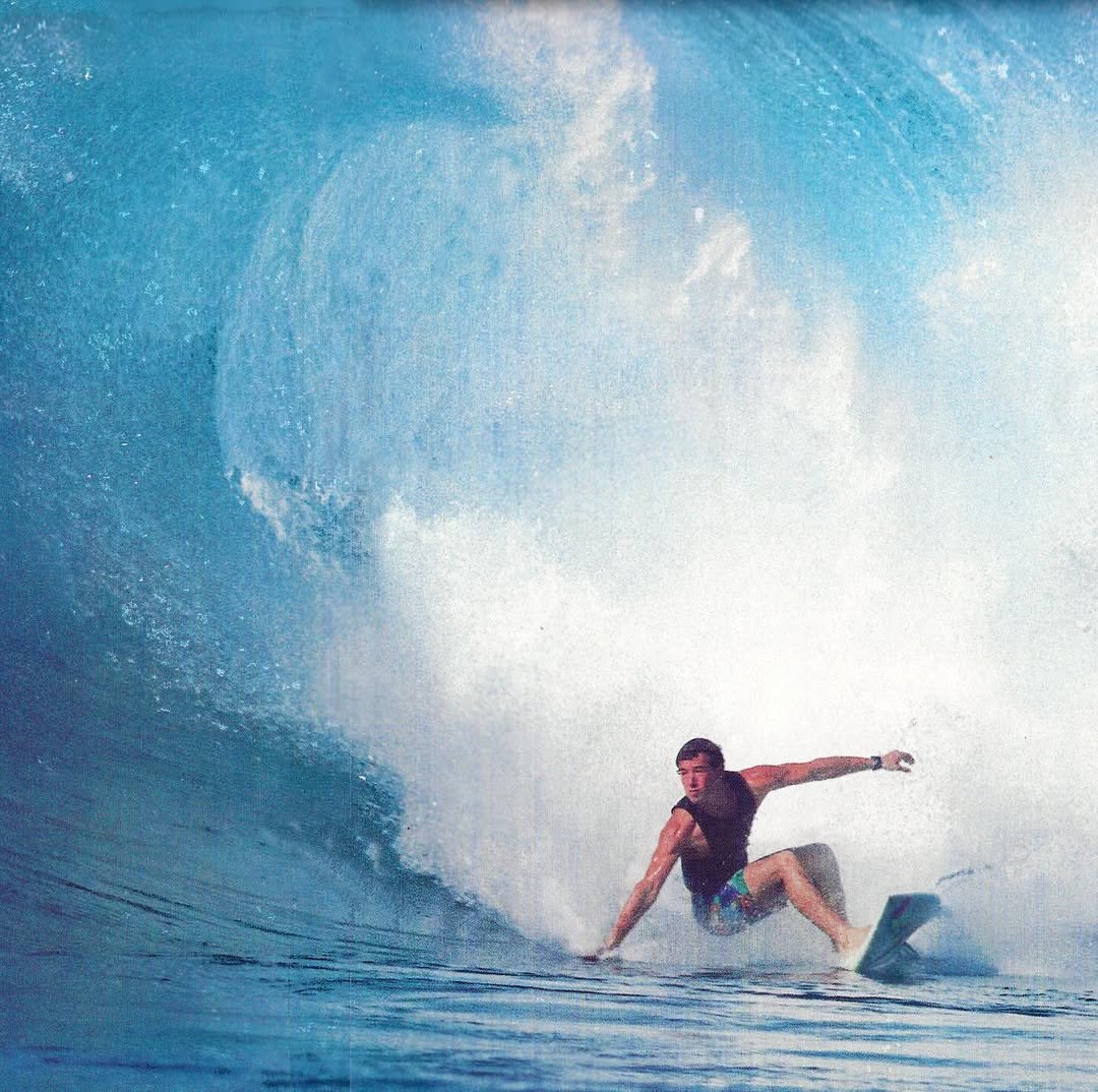 Photo by Aloha on November 28, 2025. May be an image of surfboard, wetsuit, water and text.