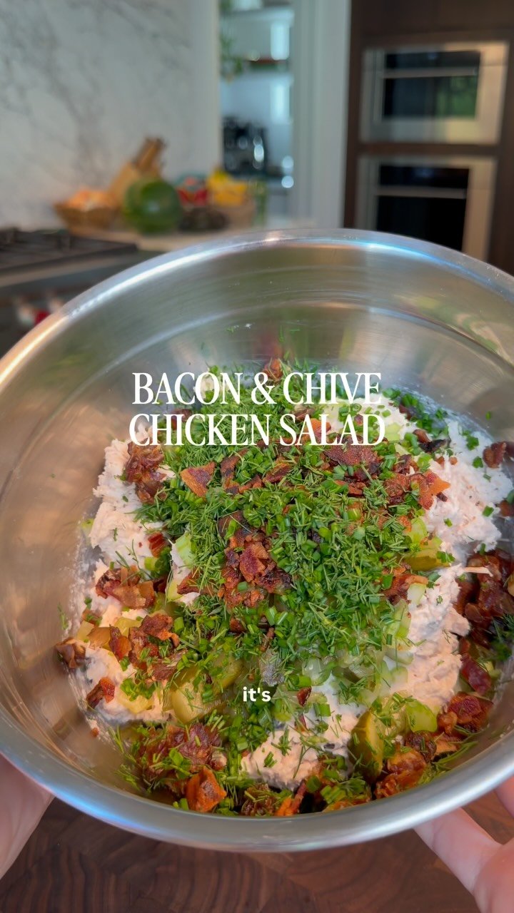 olivia.adriance 게시물 이미지: BACON AND CHIVE CHICKEN SALAD✨Chicken salad is...