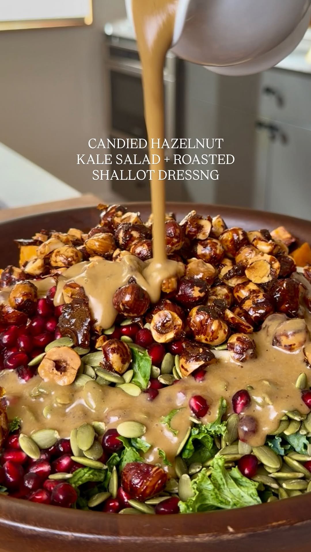 olivia.adriance 게시물 이미지: CANDIED HAZELNUT KALE SALAD WITH ROASTED...