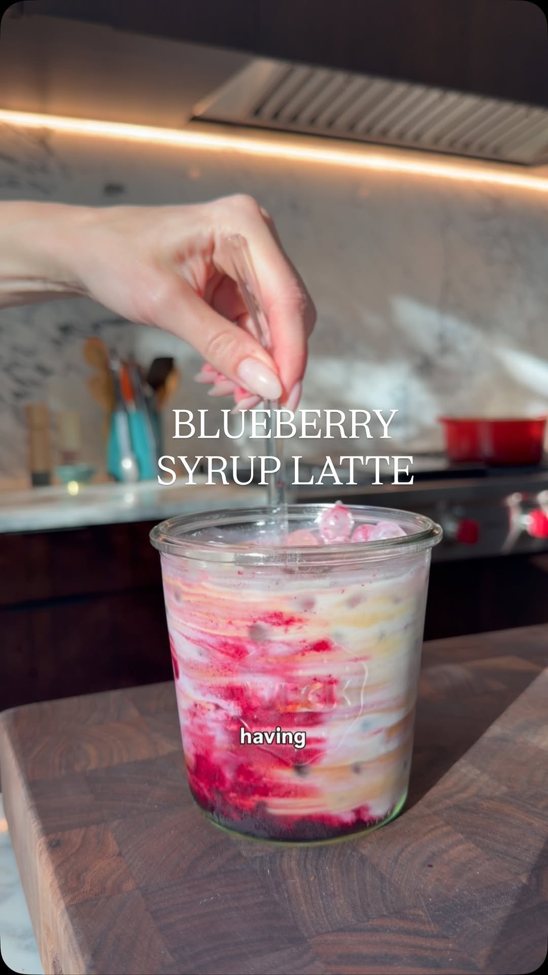 olivia.adriance 게시물 이미지: WILD BLUEBERRY SYRUP LATTE (no refined sugar)✨...