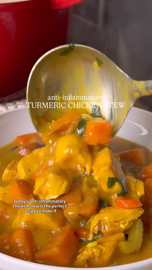 olivia.adriance 게시물 이미지: ANTI-INFLAMMATORY TURMERIC CHICKEN STEW✨ This...