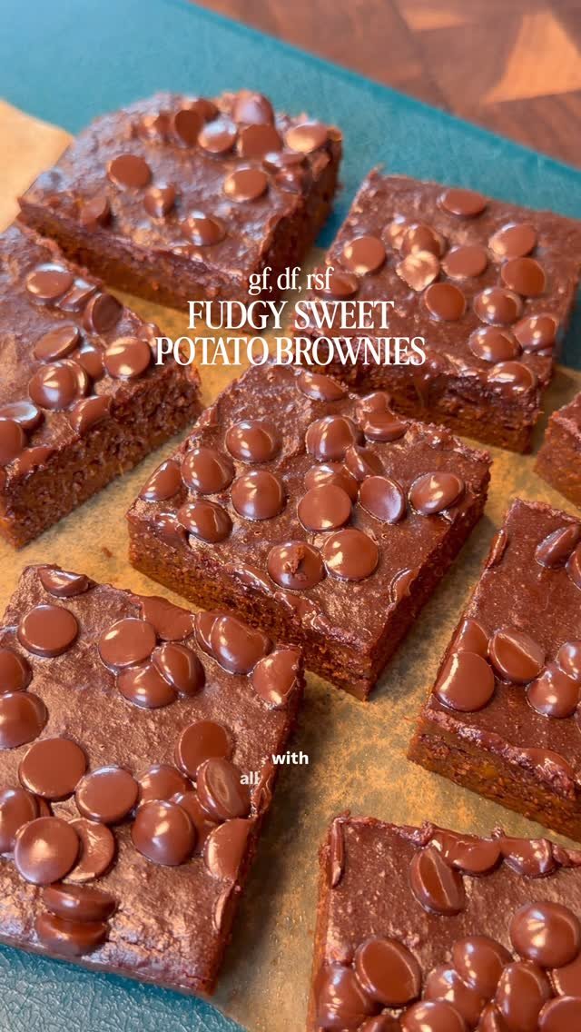 olivia.adriance 게시물 이미지: GF DF FUDGY SWEET POTATO BROWNIES✨ you must...