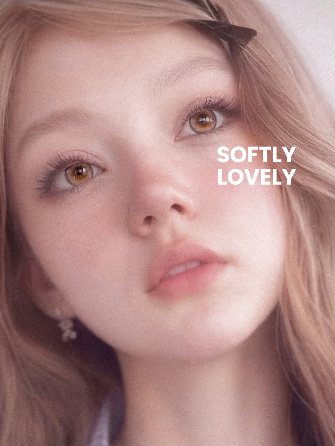 Photo by 오로라렌즈 | 데일리 렌즈맛집 on April 16, 2026. May be a closeup of one or more people, makeup, hair and text.