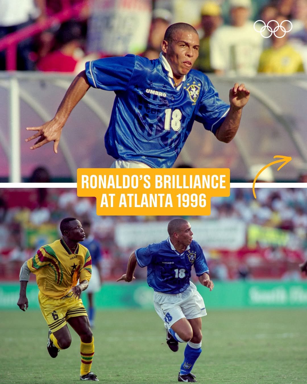 olympics 게시물 이미지: How good was Ronaldo Nazario? 🤩

Here he is at...