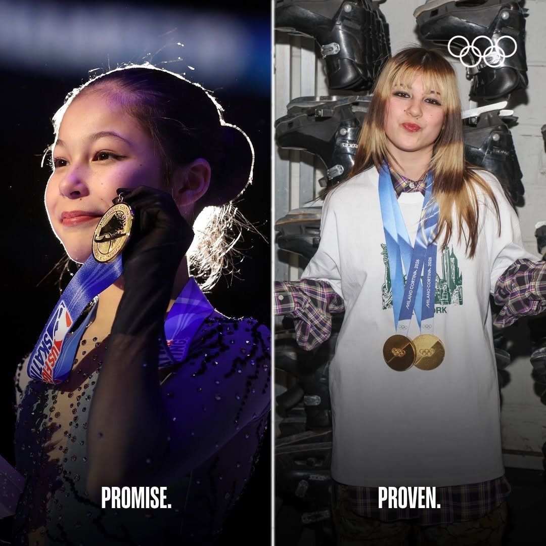 Photo shared by The Olympic Games on April 28, 2026 tagging @alysaxliu. May be an image of text that says 'Kp0a G PROMISE. PROVEN.'.