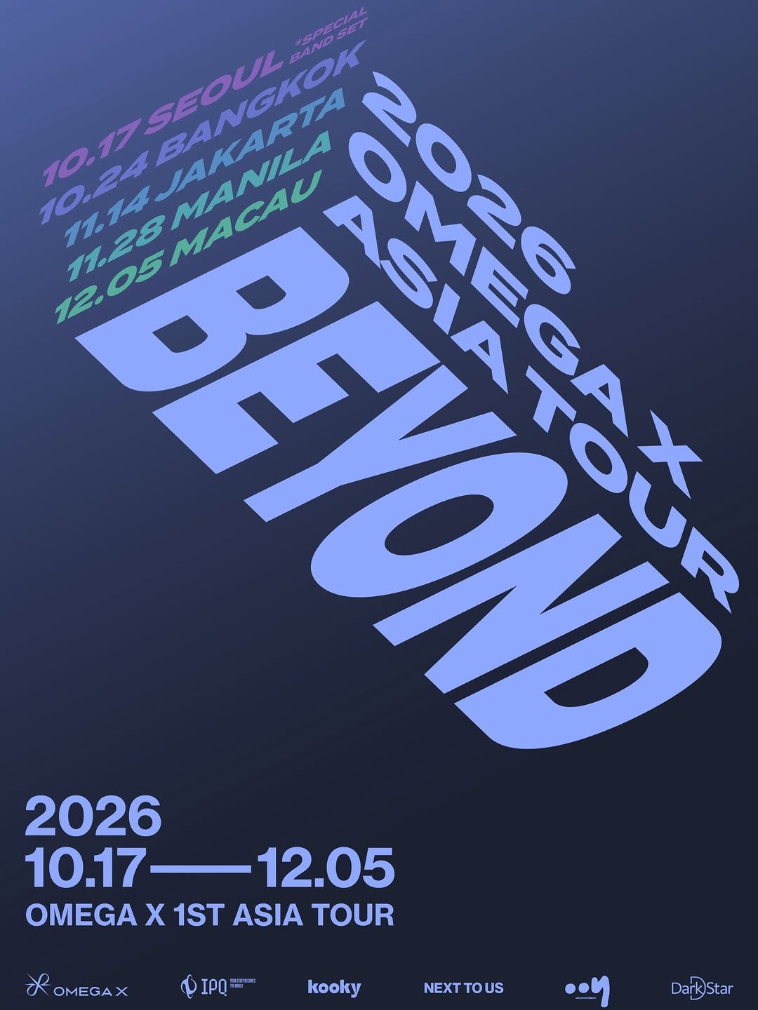 omega_x_official 게시물 이미지: [📢]

2026 OMEGA X ASIA TOUR [BEYOND] 

COMING...