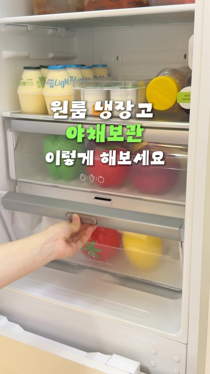 oneroom_couple 게시물 이미지: 원룸 냉장고 야채 보관 이렇게 해보세요🍅 #광고 

토마토, 양파, 레몬, 마늘 등...