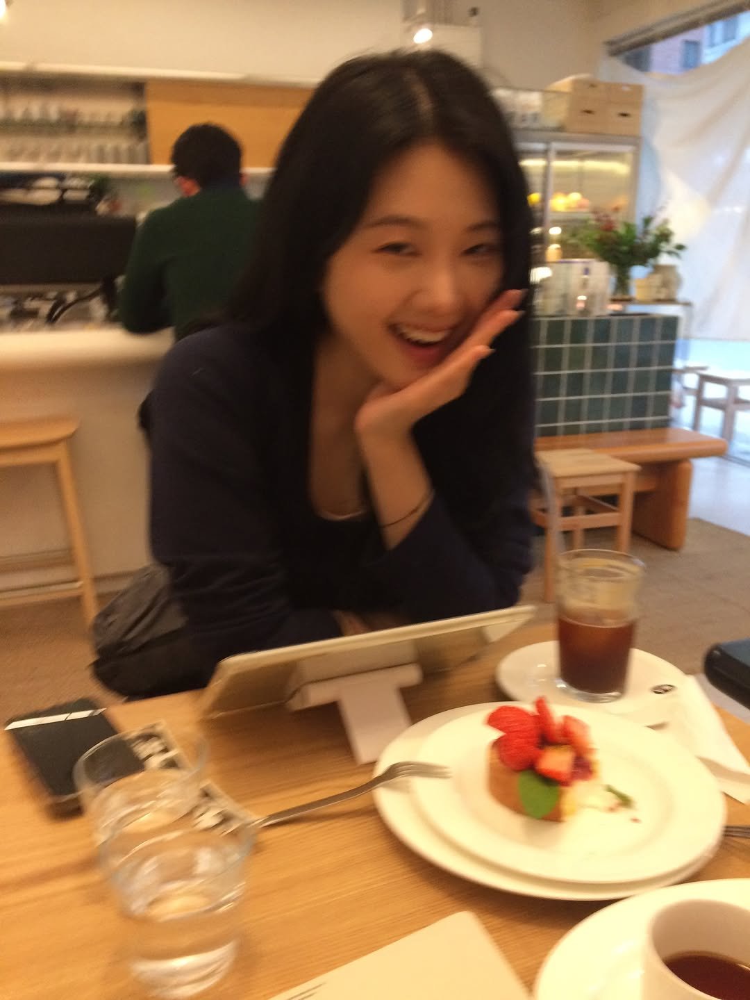 Photo by 오늘영 on December 15, 2025. May be an image of cake, cheesecake and text.