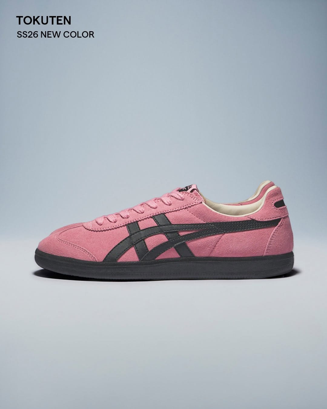 Photo by Onitsuka Tiger Korea on April 17, 2026. May be an image of sneakers and text that says 'TOKUTEN SS26 NEW COLOR'.