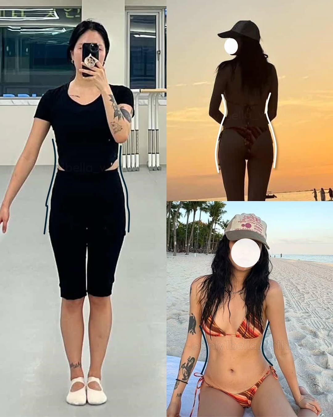 only1bella_withbella 게시물 이미지: 어제밤 보내주신 비포애프터✨
완즈이 핀터 핫걸 아잉교...

기초>황골>어깨라인...