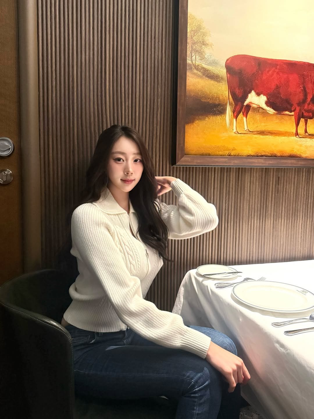 Photo by 장진원 JINWON on December 04, 2025. May be an image of turtleneck and text.