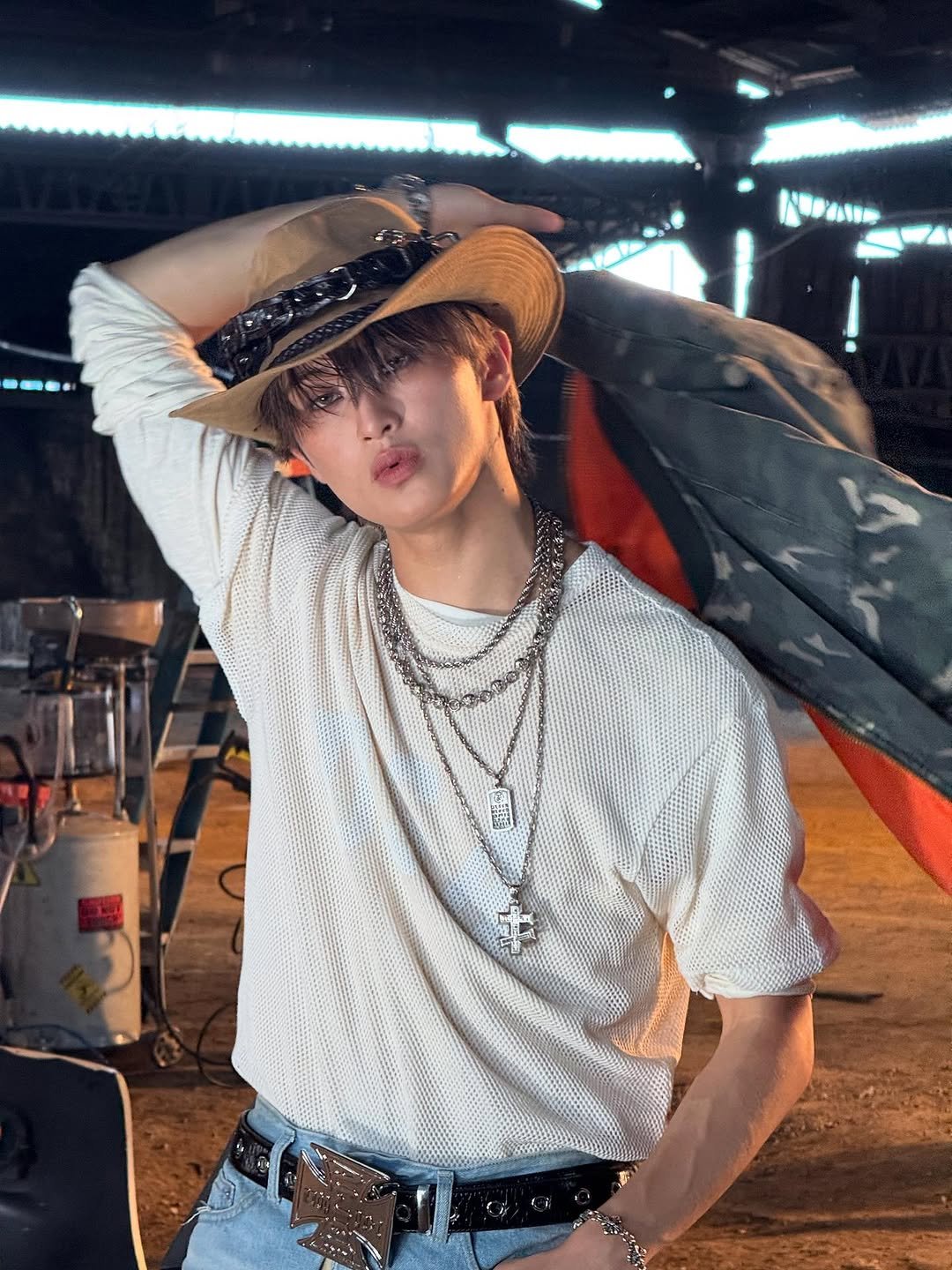 Photo by Mark on November 04, 2025. May be an image of bolo tie, belt buckle and text.