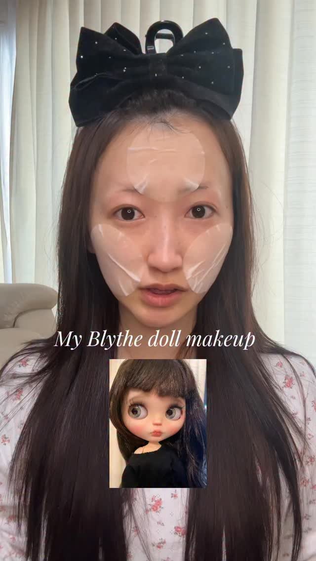 oohono15 게시물 이미지: My Blythe doll makeup🧡
⁡
#Blythe #blythedoll...